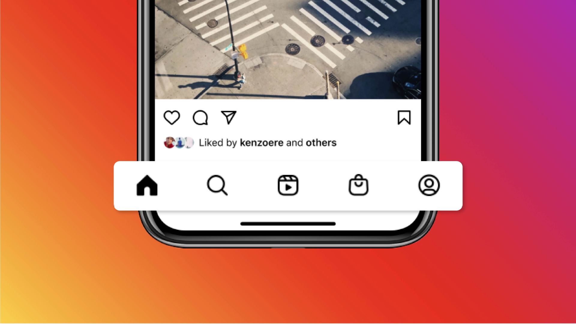 Instagram - Direct Shopping nouveau menu IGTV Reels