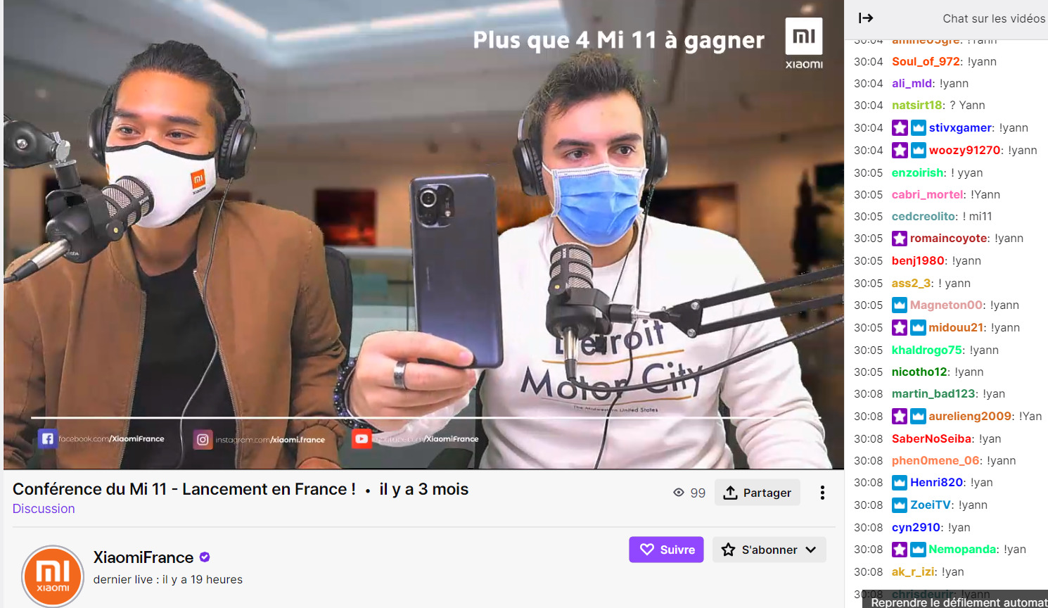 Live Shopping - Exemple de replay sur Twitch