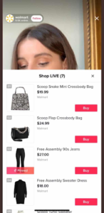 Live shopping - TikTok