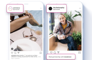 Sponsored content on Instagram