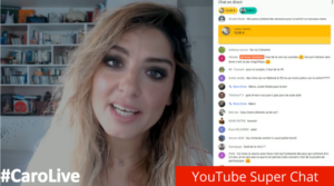 Youtube Live super chat