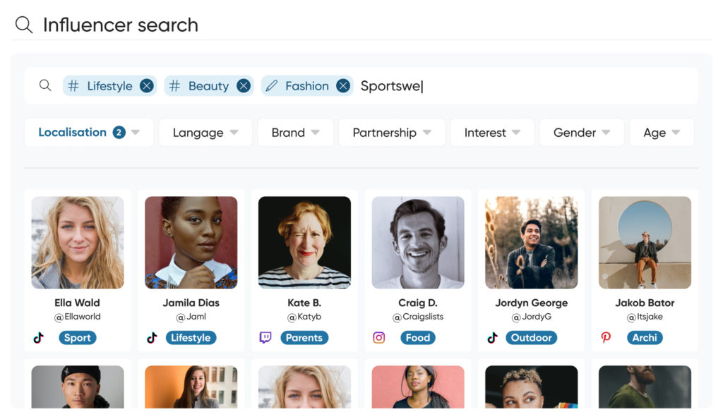 Discovery and Research of Influencers